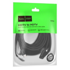 Data Cable HDMI Hoco US13 HDMI Male to HDMI Female 2m Black