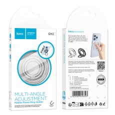 Mobile Phone Magnetic Ring Holder  Hoco GH2 Silver