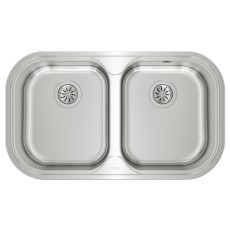 Stainless Steel Sink TEKA Double Bowl for Built-in Installation 82.8x48.5cm STYLO 2B TOTAL Matt