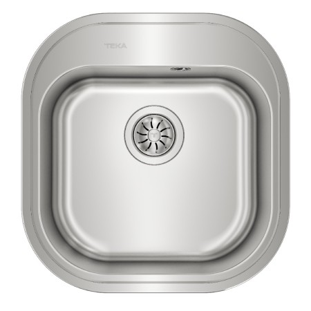 Stainless Steel Sink TEKA Single Bowl for Built-in Installation 46.5x48.5cm STYLO 1B TOTAL