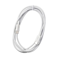 Data and Charging Cable Leki Orange Concept USB-C to USB-C 2m White