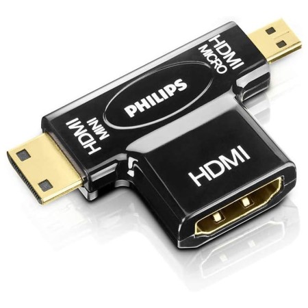 Adaptor Philips Mini & Micro HDMI 4K, Black