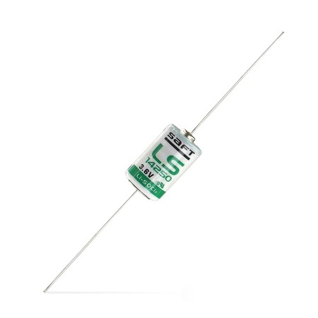 Βattery Saft LS 14250 Li-SOCl2 3.6V 1/2AA with Axial Cable