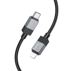 Data Cable Hoco X110 Honorific USB-C to Lightning 27W  Black 1m