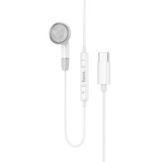 Hands Free Hoco DM53 Unilateral Earphones Stereo USB-C  with Microphone and Operation Control Button White