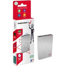 Power Bank Wonder WX10M 10000mAh Ultra Mini with USB-A and USB-C Output LED Battery Display Gray