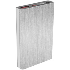 Power Bank Wonder WX10M 10000mAh Ultra Mini with USB-A and USB-C Output LED Battery Display Gray