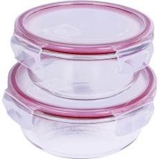 LAMART LT6058 2pcs Food Containers, Airtight and Waterproof, 600ml and 950ml