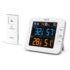 Weather Station - Clock - Alarm Clock Sencor SWS 8600 with Wireless Sensor and LCD Screen