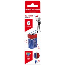 Battery Alkaline Wonder Full Power 6LR61 9V Pcs. 6