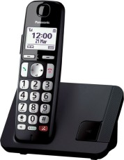 Panasonic KX-TGE250SPB Cordless Phone with Call Reject Button and Speaker Phone Black EU