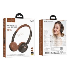 Wireless Stereo Headphone Hoco W62 Verso Retro V5.4 300mAh with Microphone Brown