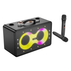 Wireless Speaker Hoco HA8 Ave 40W BT V5.4 TF CARD AUX USB 3000mAh with 2 Wireless Microphones