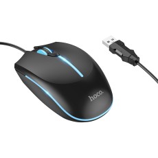 Wired Gaming Mouse Hoco GM37 Wonderful 4 Buttons with Lighting 2400 DPI Black