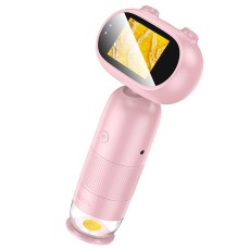 Hoco DV206 Kids Microscope 2.0" IPS Display 8 LED lights 800mAh Pink