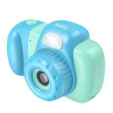 Hoco DV201 Dual Lens Kids Camera 2.4" IPS HD Screen 600mAh Support Memory Card up to 32G Blue