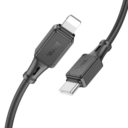 Data Cable Hoco X101 Assistant USB-C to Lightning 27W  Black 1m