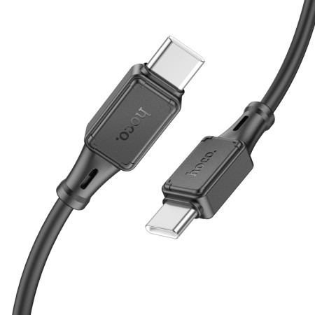 Data Cable Hoco X101 Assistant USB-C to USB-C 60W  Black 1m
