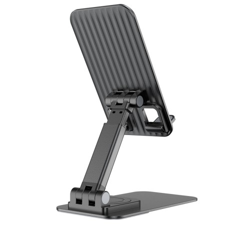 Hoco Phone Desk Aluminum Stand PH50 Ivey 360° Compatible with Devices 4.5"-7" Black