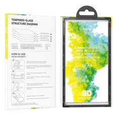 Tempered Glass Hoco A34 Plus 9D Large Arc Dustproof Anti-spy 0.4mm για Apple iPhone 16 Pro