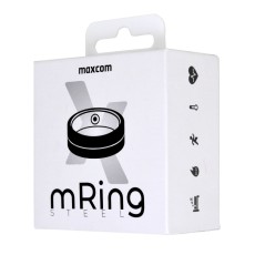 Smart Ring Maxcom mRing MR100 No.11 (Inside Diameter 21mm) IP68 with Heart Rate and Sleep Monitoring Gold