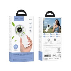 Hoco HX62 Endless Portable Handheld Fan 6000mAh 5 Airflow Speeds White