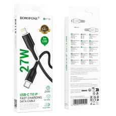 Data Cable Borofone BX119 New USB-C to Lightning 27W 1m Black