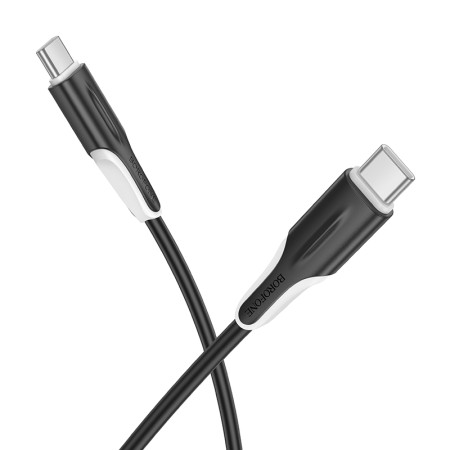 Data Cable Borofone BX119 New USB-C to USB-C 60W 1m Black