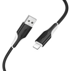 Data Cable Borofone BX119 New USB to Lightning 2.4A 1m Black