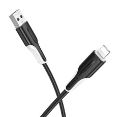 Data Cable Borofone BX119 New USB to Lightning 2.4A 1m Black
