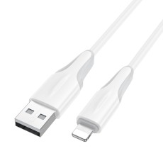 Data Cable Borofone BX119 New USB to Lightning 2.4A 1m White