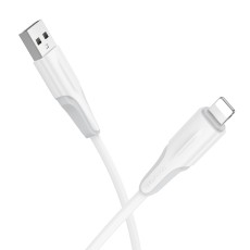 Data Cable Borofone BX119 New USB to Lightning 2.4A 1m White