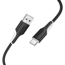 Data Cable Borofone BX119 New USB to USB-C 3A 1m Black
