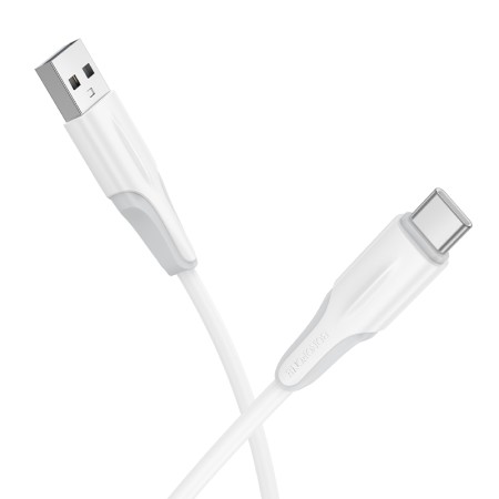 Data Cable Borofone BX119 New USB to USB-C 3A 1m White