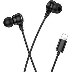 Hands Free Hoco Benevolent with Microphone Lightning  Black 1.2m