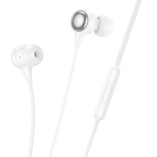 Hands Free Hoco Benevolent with Microphone Lightning  White 1.2m