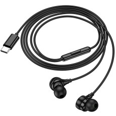 Hands Free Hoco M116 Benevolent Stereo USB-C with Microphone 1.2m Black