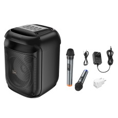 Wireless Speaker Hoco HA13 Ramon TWS BT V5.4 60W 4000mAh USB 3.5mm Micro SD with 2 Wireless Microphones and Lighting