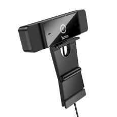 USB Webcam Hoco D100 1080p 30Fps Dual Microphone Black 1.5m