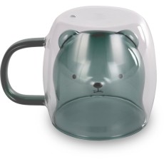 Set of 2 Glasses VASO Lamart LT9127 Double-Walled Glass 250ml Green