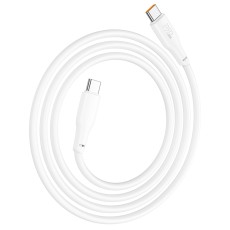 Data Cable Hoco X93 Force USB-C to USB-C PD60W 3A Fast Charging White 1m