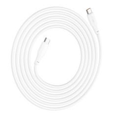 Data Cable Hoco X93 Force USB-C to USB-C PD60W 3A Fast Charging White 2m