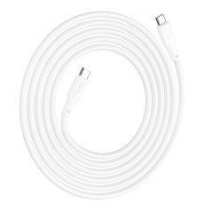 Data Cable Hoco X93 Force USB-C to USB-C 240W PD 5A Fast Charging White 2m