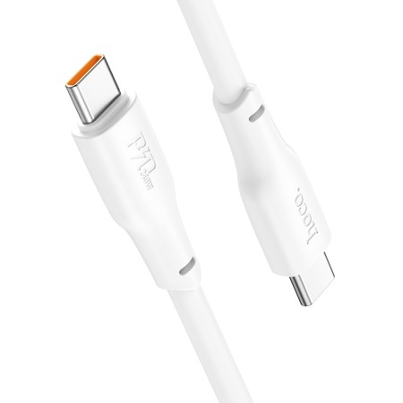 Data Cable Hoco X93 Force USB-C to USB-C 240W PD 5A Fast Charging White 2m