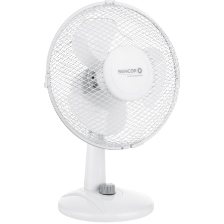 Desktop Fan Sencor SFE 2327WH 30W with 2 Speeds and Horizontal Rotation of 90° White
