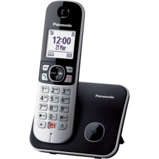 Dect/Gap Panasonic KX-TG6851GRB  with Large White and Speaker Phone Black with Shockproof Packaging