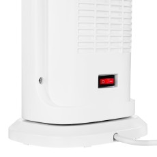Ceramic Fan Heater Noveen PTC2000 2000W with Smart LED Display 2-Speeds and Overheating Protection White