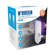N'oveen IKN905 UV LED Insect Killer Radius 30m² and Night Light