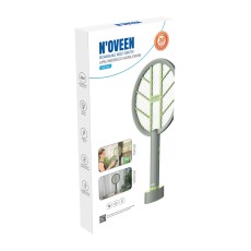 N'oveen IKN145 Electric Insect Killer 4W UV Light 30m² 2 in 1 with Rechargeable Battery 1200mAh Grey-Green