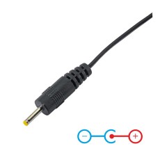 Power Cord Akyga AK-DC-02 USB A Male to 2.5 x 0.7 mm Male Length 0.8m